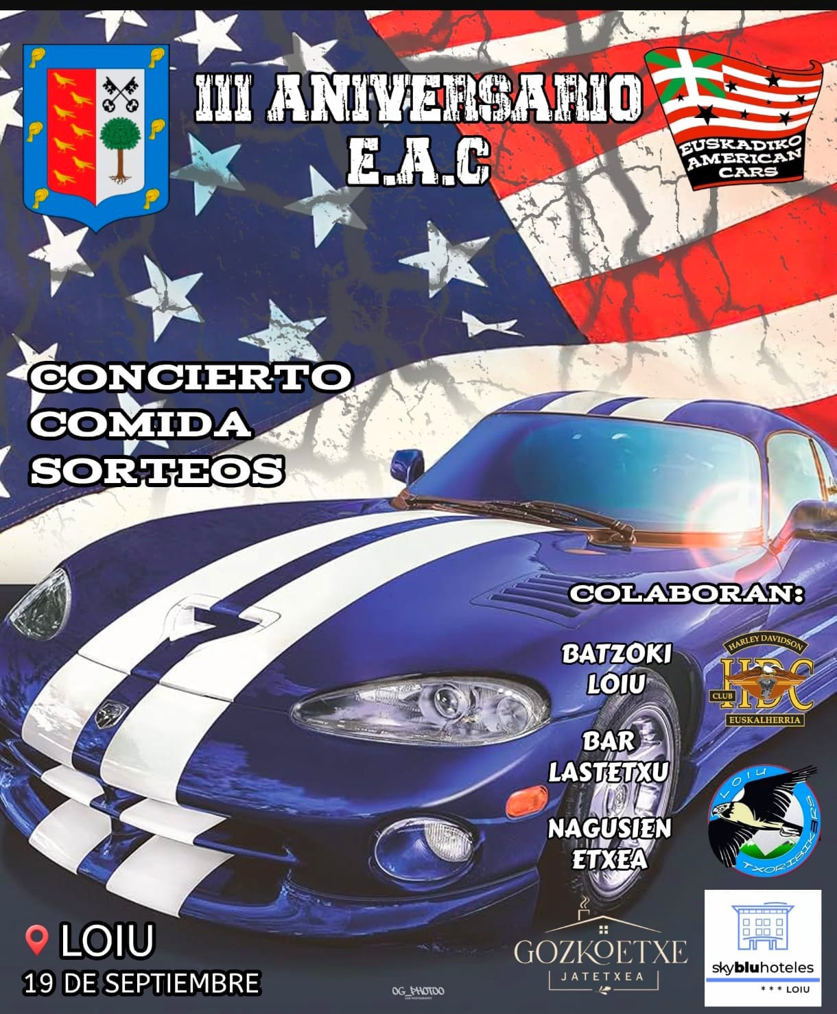 Eventos - Aniversario Euskadiko American Cars